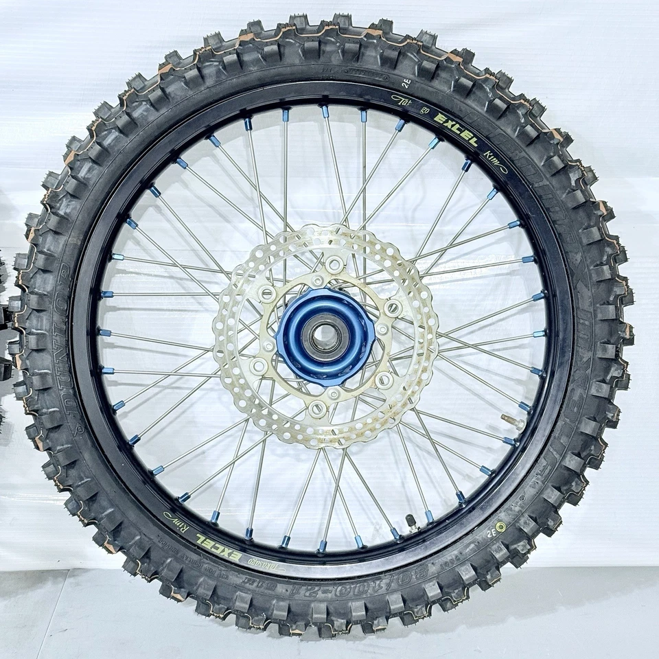 2009 - 2011 年雅马哈 YZ450F Excel 18/21 英寸前后轮套件带新轮胎 — 第 2/4 张图片