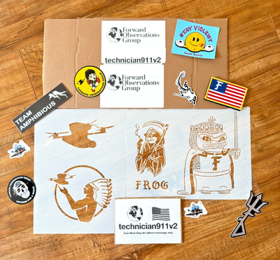 Forward Observations Group Stencil Pack V3 - Drone Frog Knight F