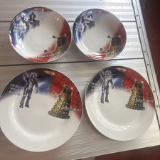 BBC, Doctor Who - Cyberman and Dalek Limited Edition 9.5 inch Plate and Bowl 