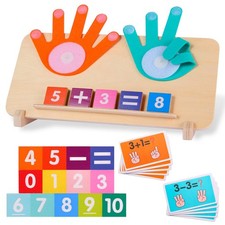 Montessori Toys for 3-5 Year Old, Educational Math 11.6x8.46 inch, Colorful