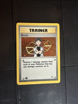Brock 015/132 Gym Heroes Holo Rare 1st Edition