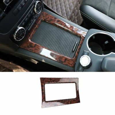 For Benz GLK 2013-2015 Agate Wood Grain Inner Gear Shift Panel Cover Trim 1PCS