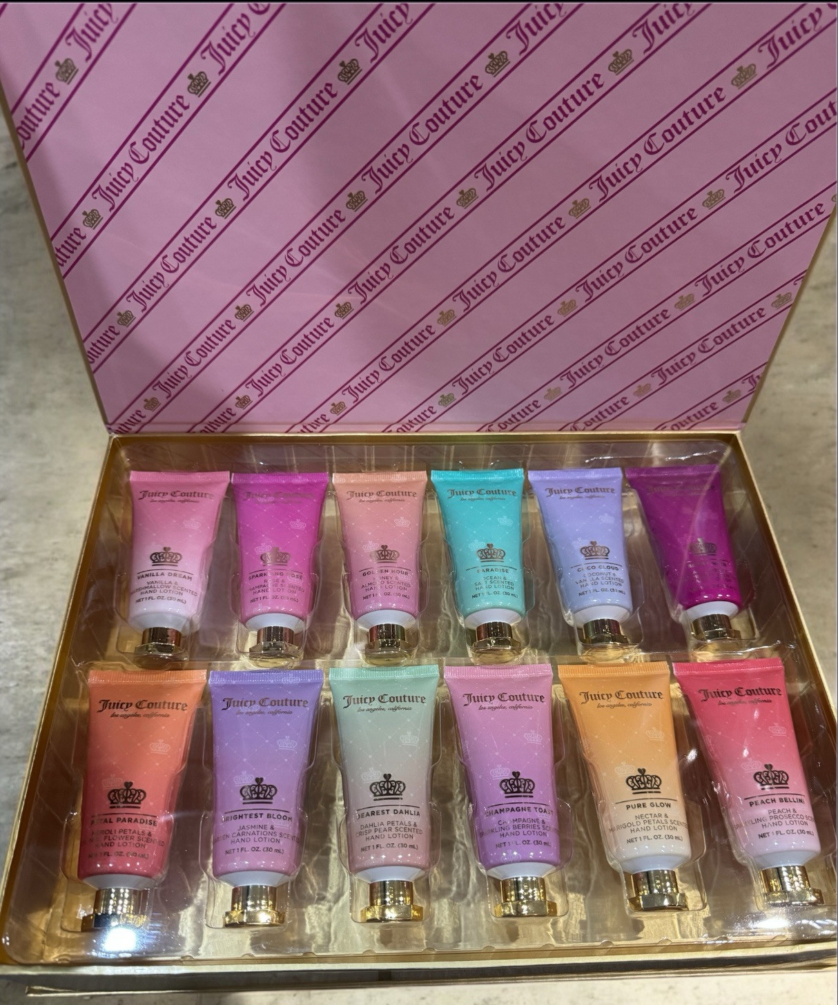Juicy Couture 12-Piece Hand Cream Gift Box Set