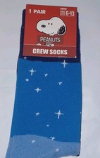 Peanuts Adult Size Novelty Crew Socks Sz. 6-13