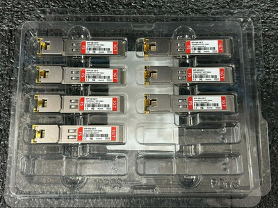 Lot of 7 FS SFP-GB-GE-T 1000 Base-T SFP 100m Optical Transceiver Module