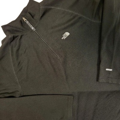 The North Face Flight Series Vaporwick 1/4 Zip Pullover Mens XL Black Activewear