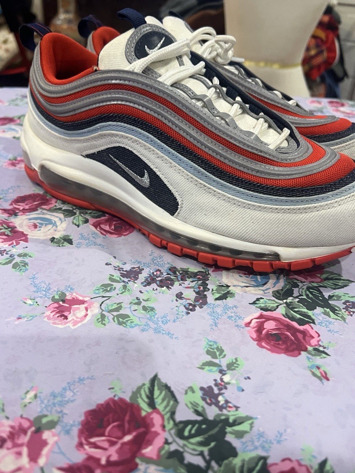 Nike Air Max 97 USA Denim Chile Red, DJ5171 600, Size 9 thumbnail 2