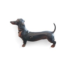 Antique Cold Painted Bronze of a Dachshund by Franz Bergman hallmarked