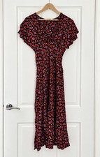 Zara Floral Midi Dress Size M