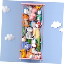 Stuffed Animal Storage Shelf Organizer(Patented) - Corner Stuffed Standard Pink