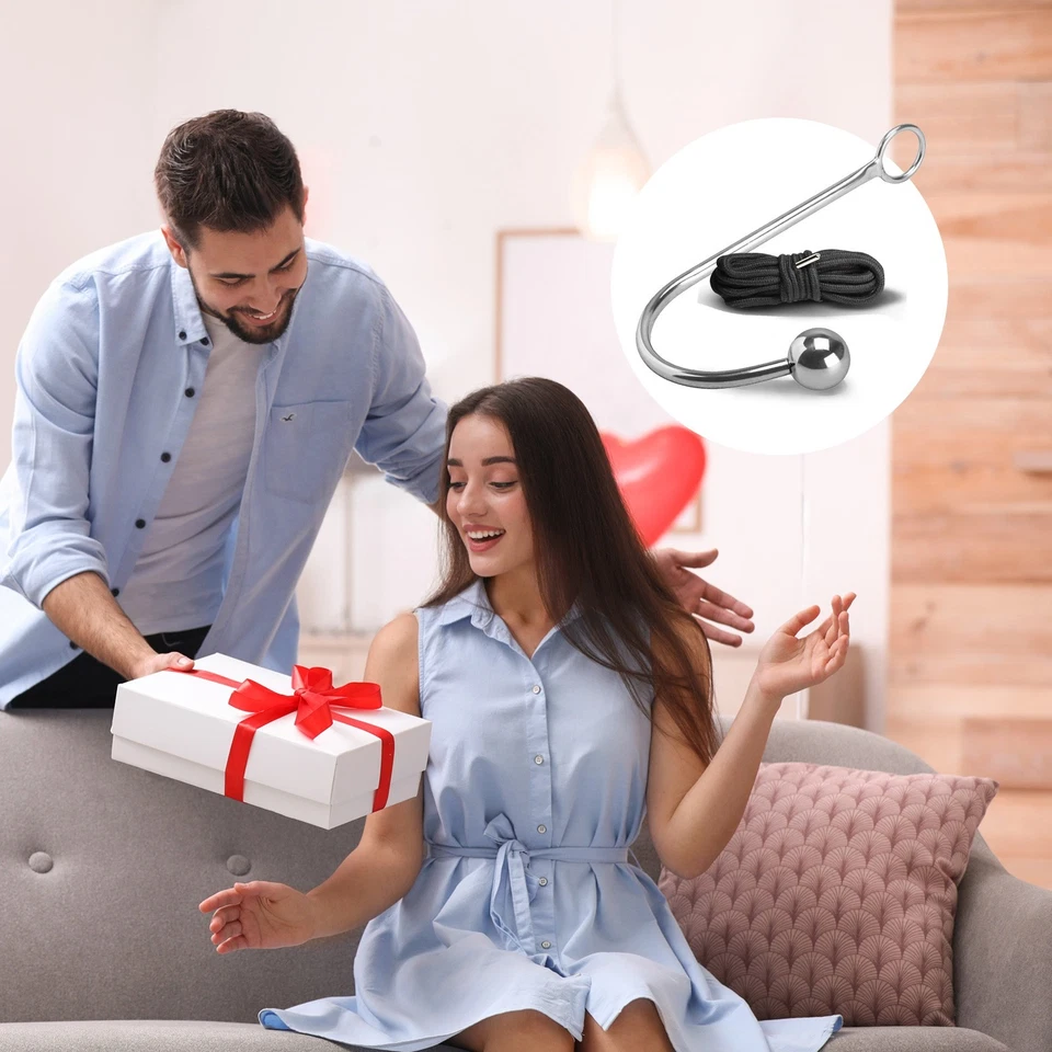 Gancho anal de metal BDSM bondage tapón trasero juguetes sexuales correa cuerda Shibari, envío gratuito Foto 3 de 4