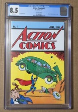 DC COMICS - ACTION COMICS #1 - SUPERMAN 'S DEBUT BOOK - 2/17 LOOT CRATE CGC 8.5