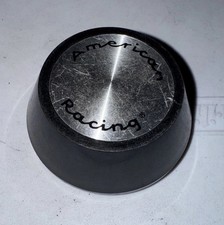 American Racing Equip. Wheels Vintage Black Custom Rim Center Caps 89-8029 One American Racing Equip. Wheels Vintage Black Custom Rim Center Caps 89-8029 One