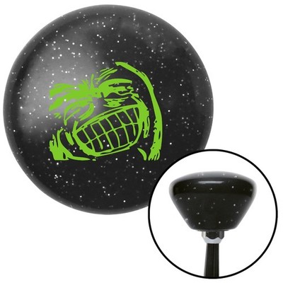 Green Big Grin Meme Black Retro Metal Flake Shift Knob w/ M16x1.5 Insert Auto