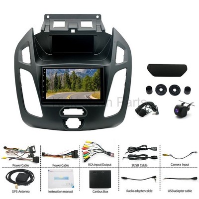 7'' Radio with RearView Camera for 2014-2018 Ford Transit Connect