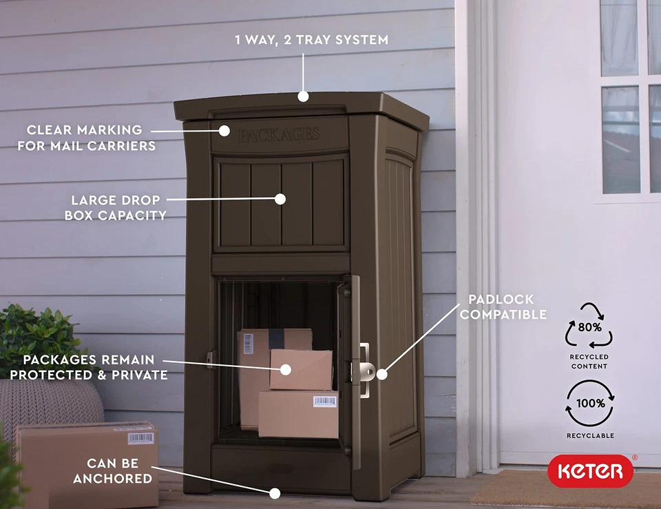 Delivery for Porch with Lockable Secure Storage Compartment to Keep Packages ... - Image 4 of 4