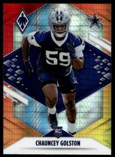 2021 Panini Phoenix Fire Burst Chauncey Golston #185 Dallas Cowboys