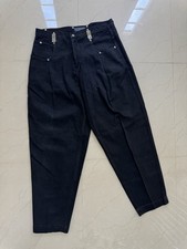 Vtg Karl Kani Baggy Jeans Black Size 38 Made In USA Plated