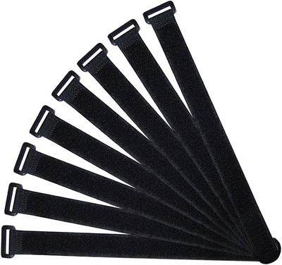 20 Stück Premium 40cm Kabelbinder Set, wiederverwendbare Kabelbänder Cinchbänder, Haken und