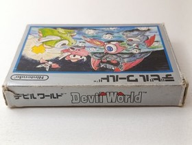 ✨ Devil World  Famicom Silver Box Nintendo Boxed FC NES 1984 HVC-DD ✨