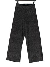 Next Women's Sports Bottoms UK 8 Black Polyester with Elastane Sweatpants