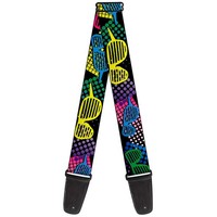 Guitar Strap - Eighties Shades Black/Neon (Us Import) ACC NEU