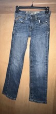 Ariat B5 Slim Boys Jeans Size 10 Blue Denim Western Stitch Bootcut 1/17/26 S1