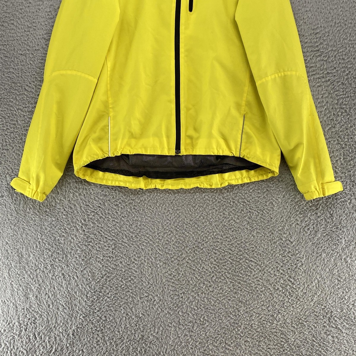 Gore Bike Wear Jacket Mens Large Yellow Windstopper Cycling High