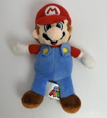 Basic Fun Super Mario Bros. Plush Small Blue Red Brown White Washable 2022