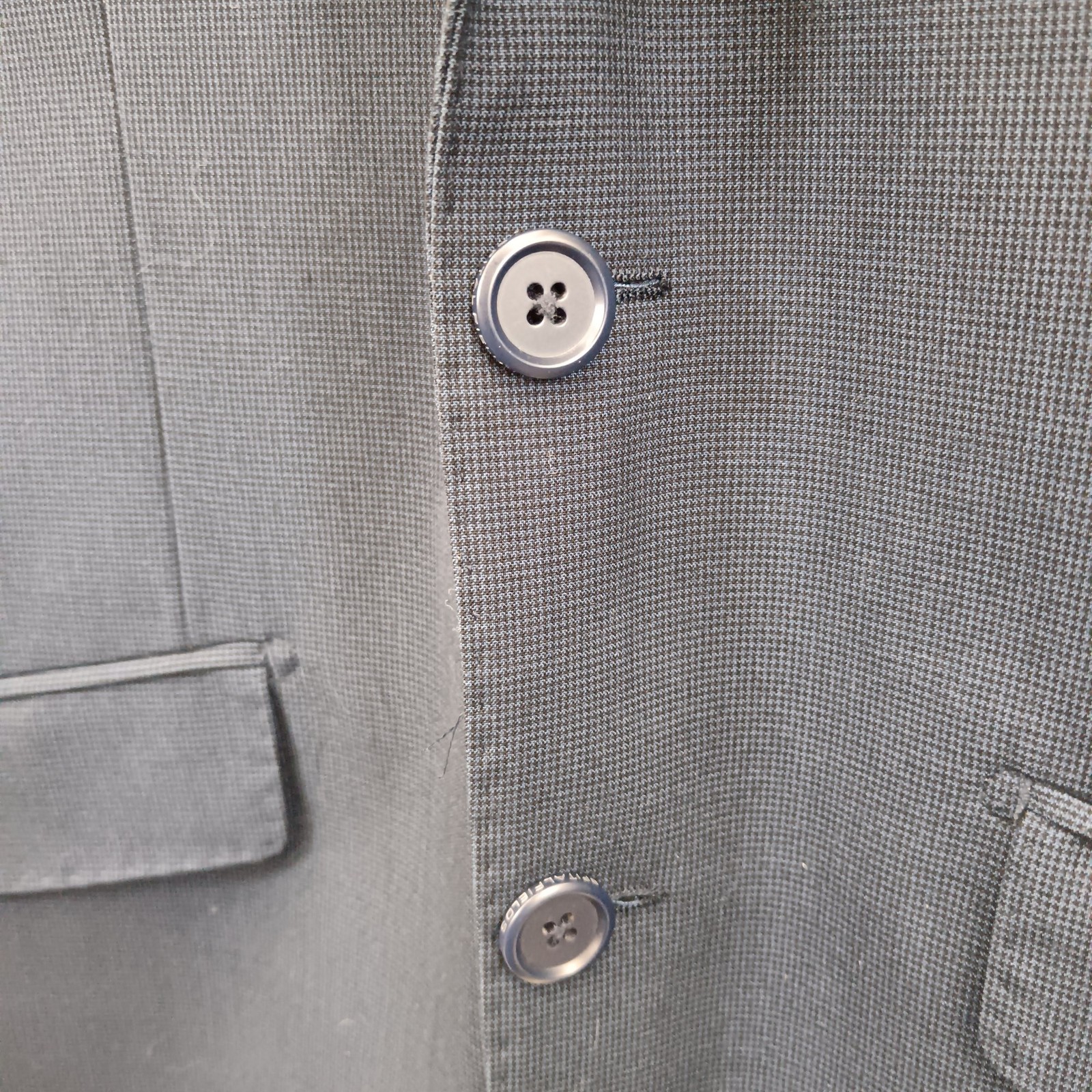 Spitalfields Suit Jacket Men's 48 Blue Two-Button Preloved image 6