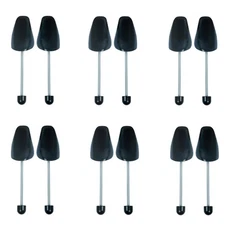 6 Pairs Plastic Shoe Trees for Men Black