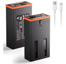 2 Pack 5000mAh Battery for Moultrie Cellular Trail Camera Edge/Edge 2/Edge 2 Pro