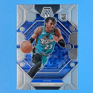 Jaden Ivey 2022-23 Panini Mosaic Base Rookie Silver Prizm RC #216 – Pistons