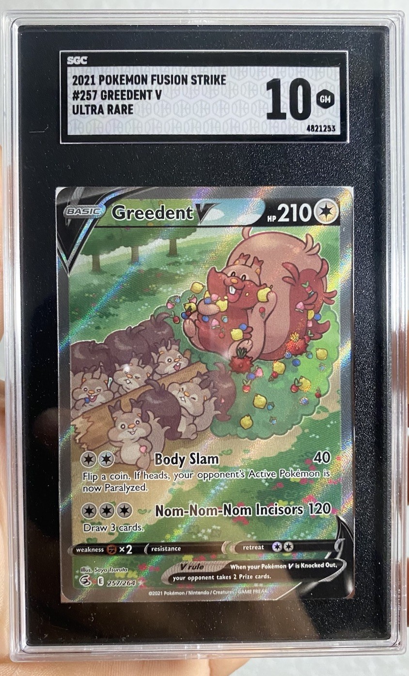 Greedent V 2021 Sword & Shield: Fusion Strike #257/264 Holo (Alternate Full Art) Price Guide - Sports Card Investor Greedent V 2021 Sword & Shield: Fusion Strike #257/264 Holo (Alternate Full Art) Price Guide - Sports Card Investor