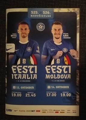 Programm 11./14.10.2025 Estonia Estland - Italy Italien Moldova Moldawien