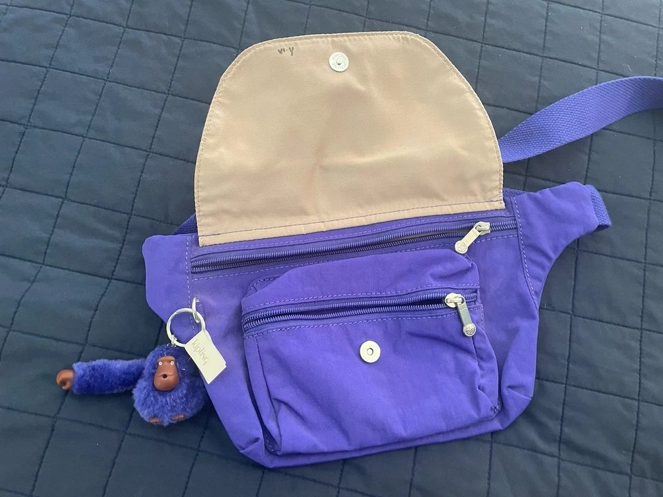 Kipling Arvin Fanny Pack Hip Waist Bag Polyester Sapphire K10336 - Image 2 of 4