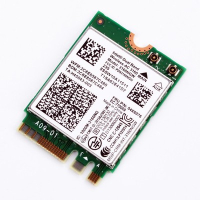 Lenovo Thinkpad Intel Wireless-AC 3160 WiFi+BT NGFF Card 3160NGW,FRU 04X6076 
