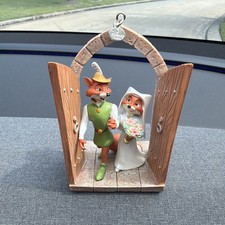 Disney Store Robin Hood And Maid Marian 2016 Sketchbook Ornament & 2014 Jake