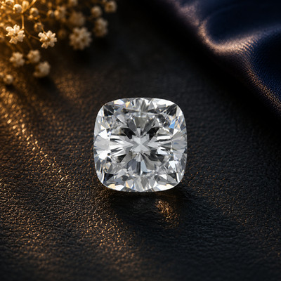 3 Ct Lab Grown White Diamond Cushion Cut VVS1 D Grade Loose Stone 1 Pc