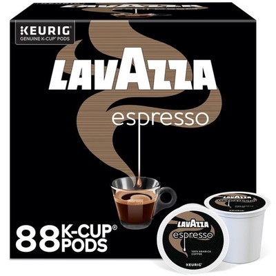 Lavazza Espresso, Single-Serve Keurig K-Cup Pods, Medium Roast Coffee, 88-Cou...