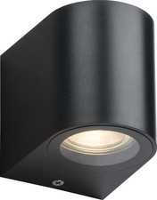 Outdoor Wall Light 230V IP65 GU10 | Coastal Black Polycarbonate