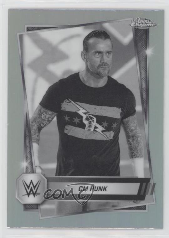 2025 Topps Chrome WWE Sepia Refractor CM Punk #98 1g2u