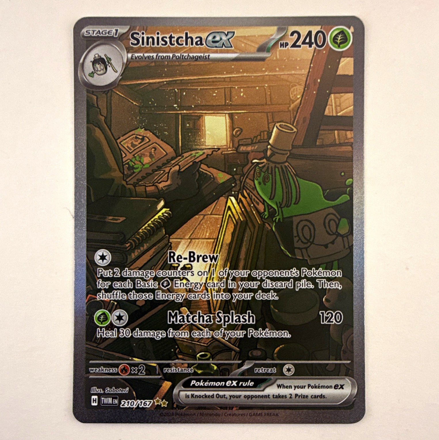 Sinistcha ex • Pokemon • Twilight Masquerade • SIR • 210/167