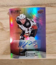 2021-22 Upper Deck Allure Mason McTavish Rainbow Auto #R-3 