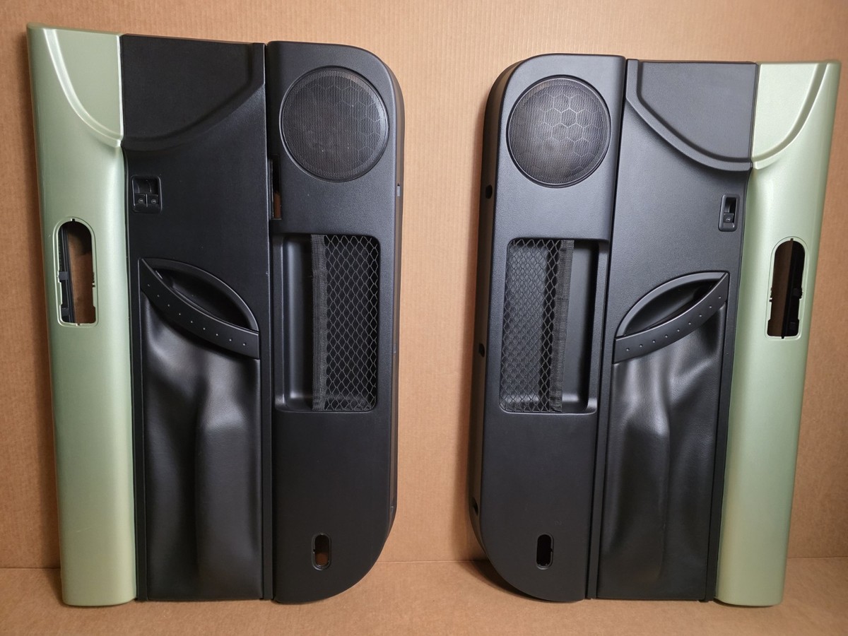 OEM 98-10 Volkswagen Beetle Door Panels BLACK/GREEN Driver