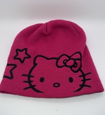 Hello Kitty Beanie Girls Youth Kids Hot Pink 2013 One Size Winter Cap