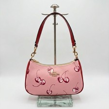 Coach Teri Pink Cherry Print Shoulder Bag CR290 Outlet New with Box