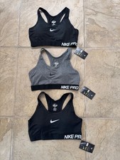 3 PAIR NIKE PRO COMBAT DRI-FIT SPORTS BRAS WOMENS SIZE XL