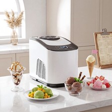 HOMCOM Eismaschine 1,5L Eiscrememaschine Min....