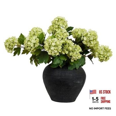  Artificial Flowers for DecorationPcs 2inch Green Hydrangea Fake 3 Green001